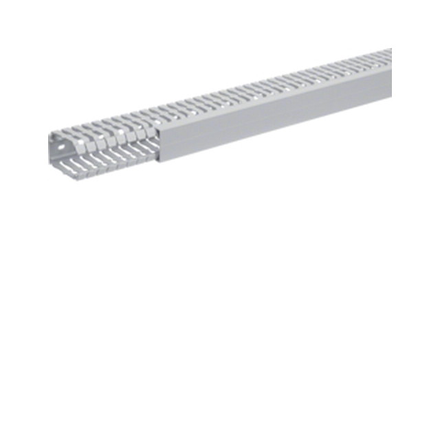 Perforated cable tray Hager BA760040 Grooved Perforated bottom Stone gray