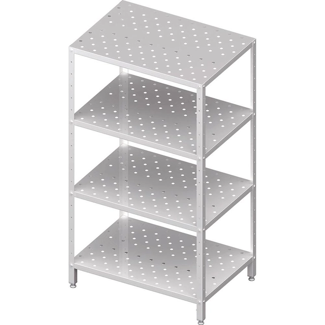 Perforated Shelves Warehouse Rack 1100x400x1800, Bolted Stalgast