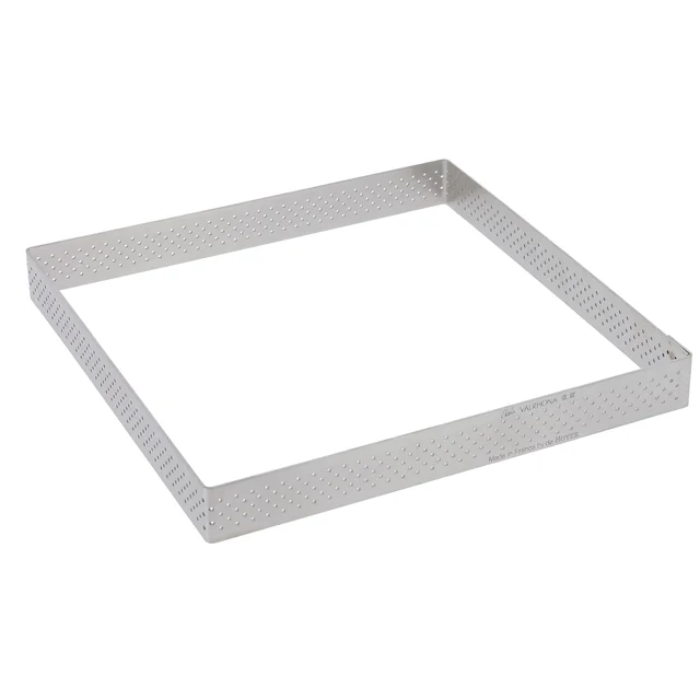 Perforated square edge 17,5 cm