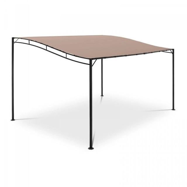 pergolato da giardino -4 X 3 X 2,5 m - UNIPRODO grigio scuro 10250057 UNI_GAZEBO_3X4T