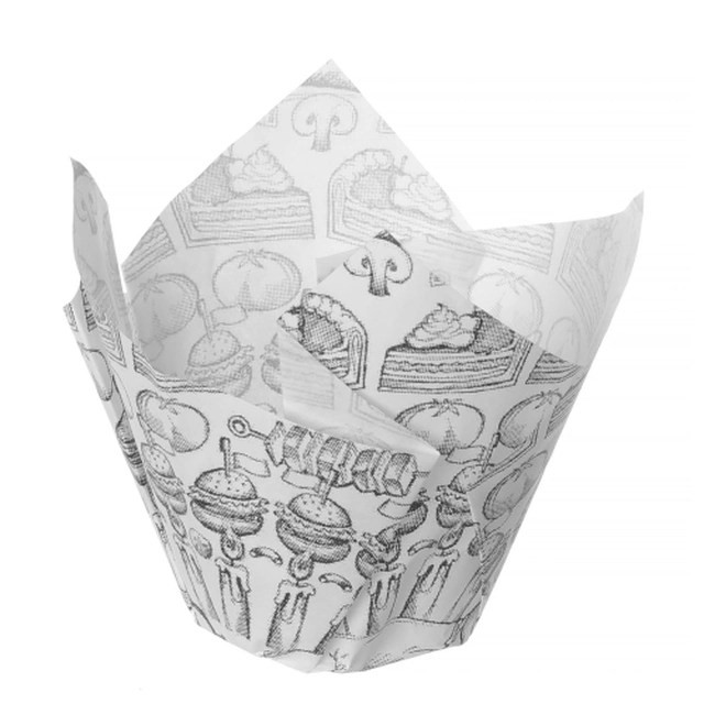 Perkamentpapier - een vorm voor friet, snacks