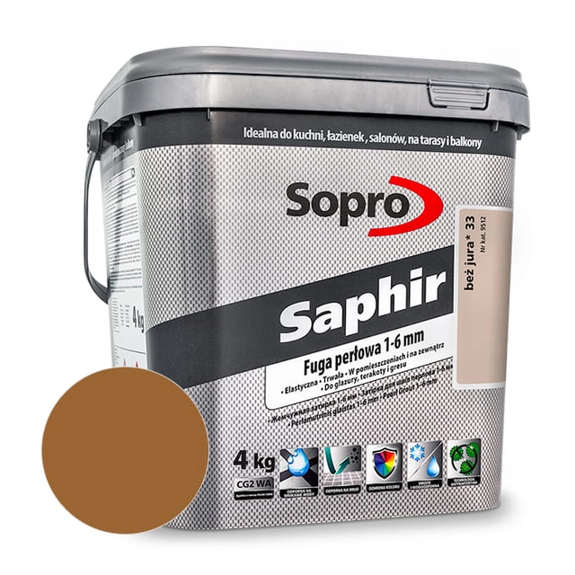Perleťová spárovací hmota 1-6 mm Sopro Saphir umbra (58) 4 kg