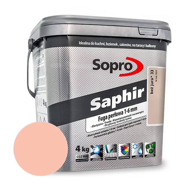 Perlmörtel 1-6 mm Sopro Saphir Anemone (35) 4 kg