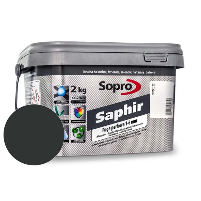 Pērļu java 1-6 mm Sopro Saphir antracīts (66) 2 kg