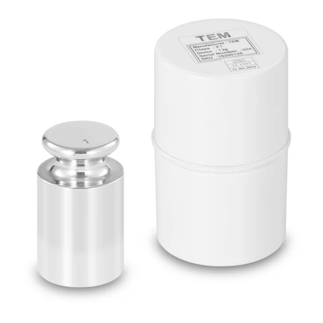 Peso padrão 1 kg, inox