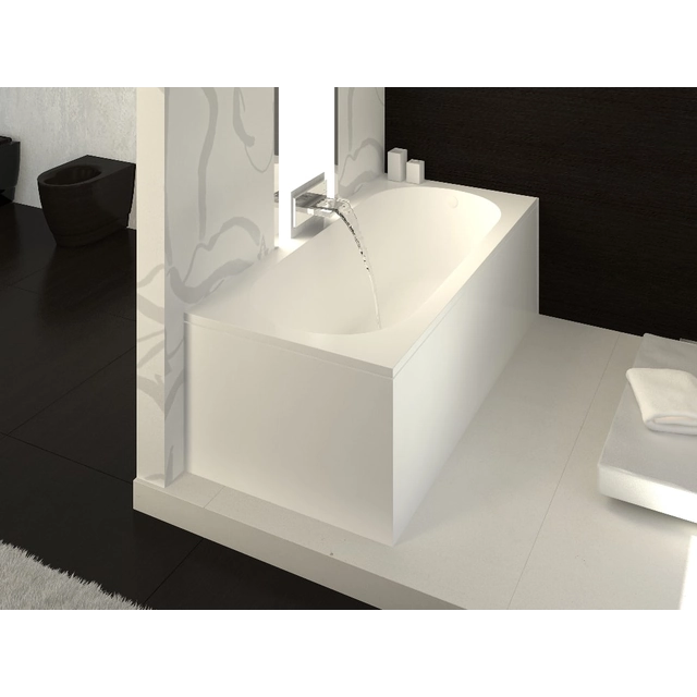Πέτρινο μπάνιο Vispool Libero, 180x80 λευκό