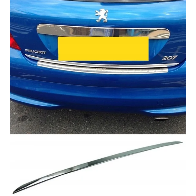 Peugeot 207 HB - CHROME STRIP Verchroomd op het luik