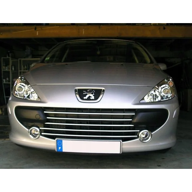 PEUGEOT 307 Lift CHROME GRILL λωρίδες, εικονική ρύθμιση