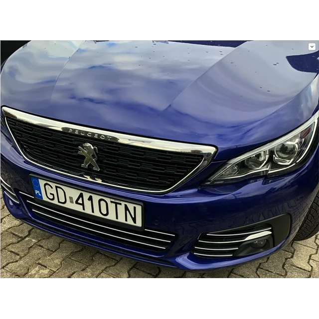 PEUGEOT 308 - CHROMleisten auf der GRILL-Attrappe Tuning