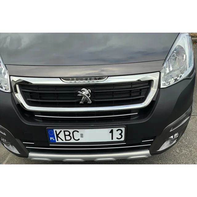 PEUGEOT PARTNER CHROME Streifen Grill Stoßstange Dummy