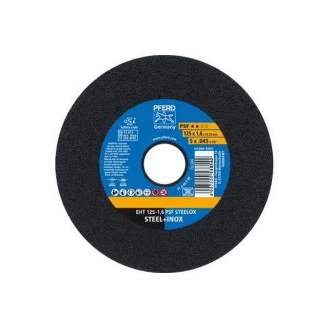 Pferd Cutting Disc 125-1.6Mm Steelox 61721121