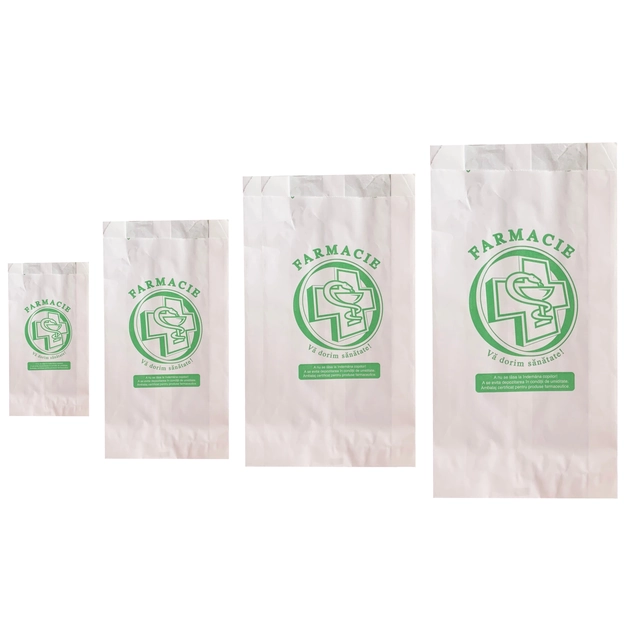 Pharmacy bags PLIC cross pattern - 12x19 cm - 2000 pcs.