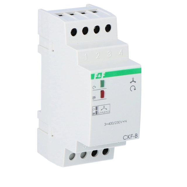 Phase sequence and phase failure sensor CKF-B contacts:1Z ,I=10A, 2 modules