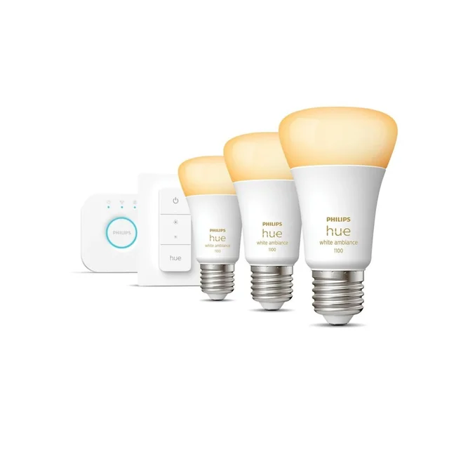 Philips Smart Bulb 8719514291232 Бяла F 11 W E27 806 lm (3 Броя)