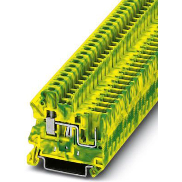 Phoenix Contact Protective terminal block 4mm2 screw/plug-in green-yellow UT 4/ 1P-PE (3045606)