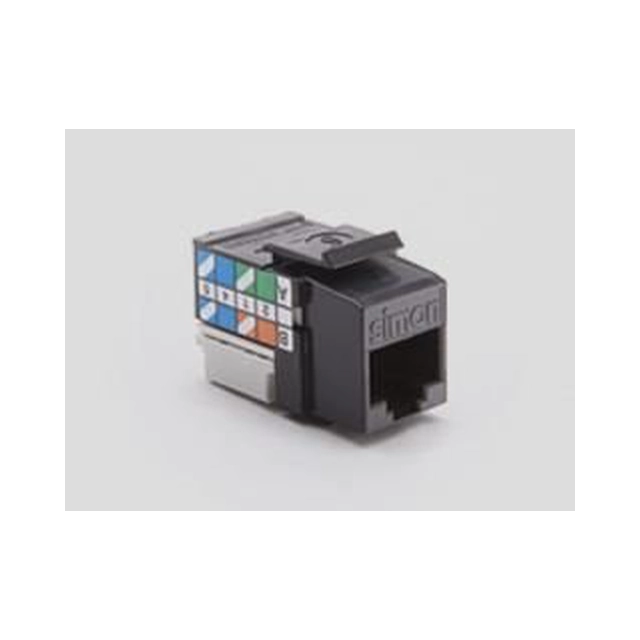 ΦωλιάRJ45 γωνία6 UTP SIMON Connect, μαύρο