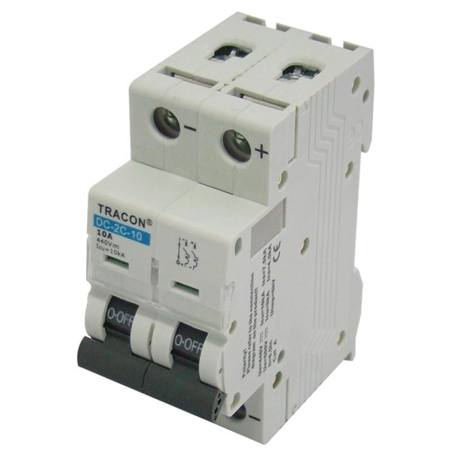 Photovoltaic circuit breaker 2P C10 DC Tracon