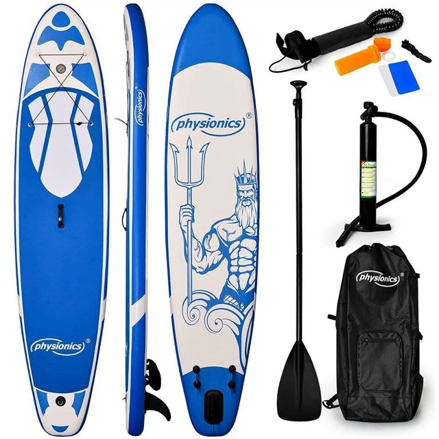 Physionics Aufblasbares Paddleboard, 366 x 80 x 15 cm, ni