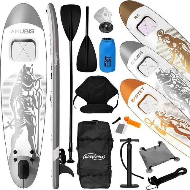 PHYSIONICS Aufblasbares Paddleboard – Gott Anubis,305 cm