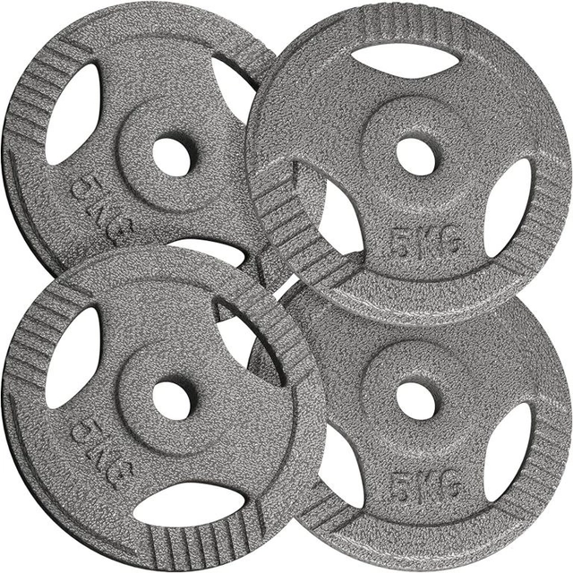 PHYSIONICS Load set 4 x 5 kg, cast iron, 31 mm