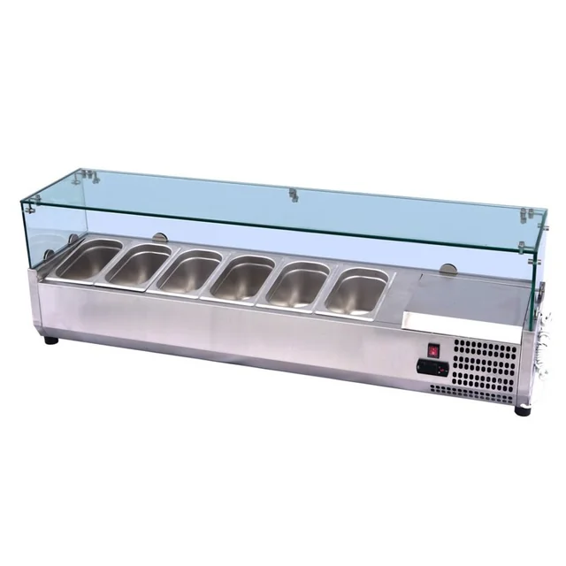 Piano refrigerante professionale 7x GN1/4 VRX 160/33