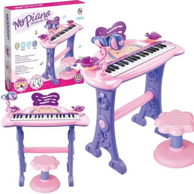 PIANOFORTE ELETTRONICO PER BAMBINI REGISTRAZIONE MICROFONICA CON EFFETTI LUMINOSI