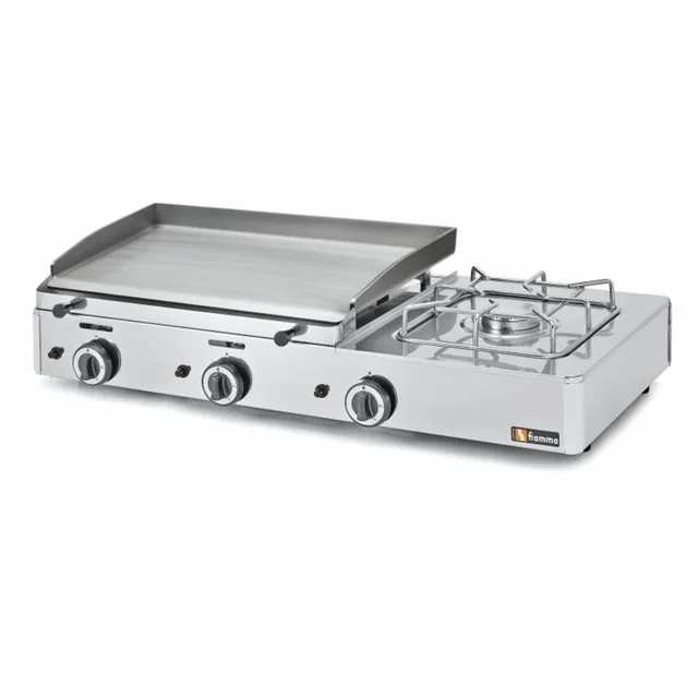 Piastra Grill A Gas Con Bruciatore 1020x510x235 mm 8,7kW Fiamma GGP 6.6F