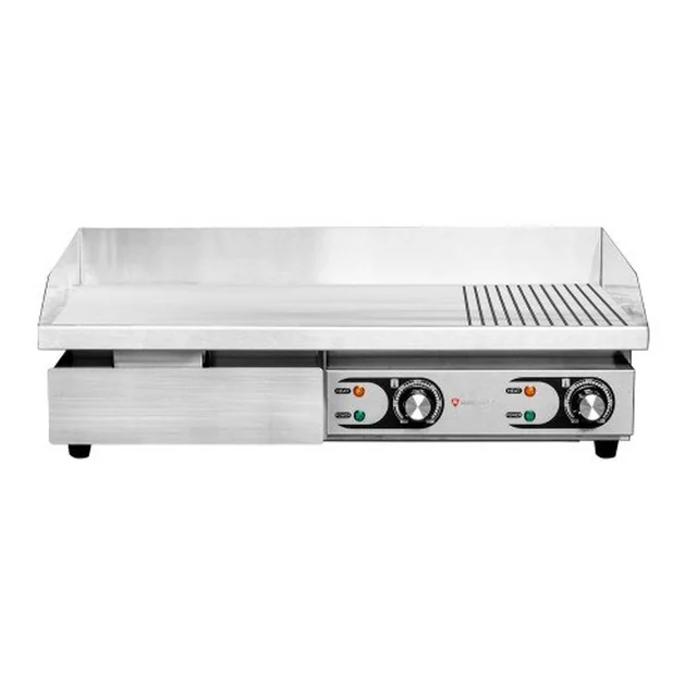 Piastra Grill Elettrica 2/3 Liscia 1/3 Rigata Eg820-2 4,4 kW 730x470x250