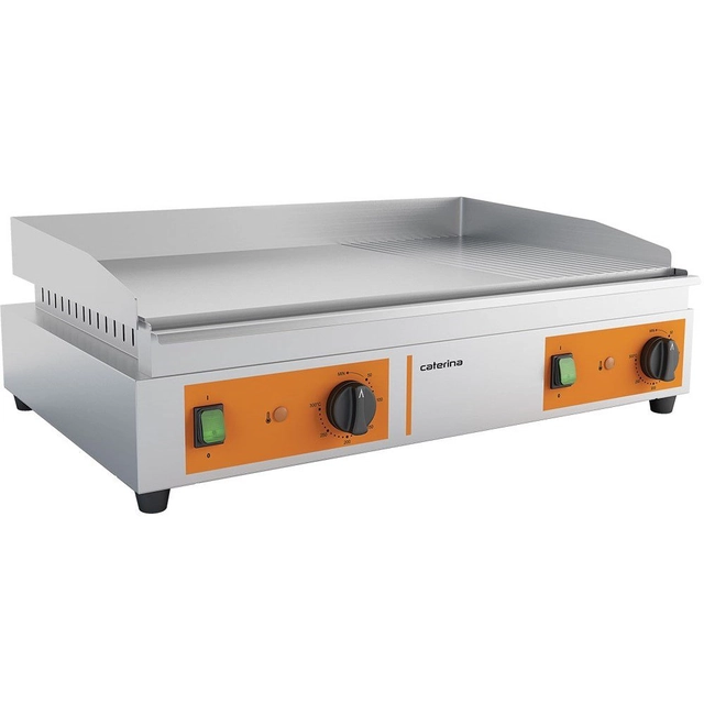 Piastra Grill Elettrica Grande 2/3 Liscia 1/3 Rigata Stalgast 745104