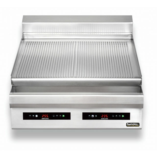 Piastra grill elettrica | regolabile | doppio | scanalato | Zernike | GE8070T2C