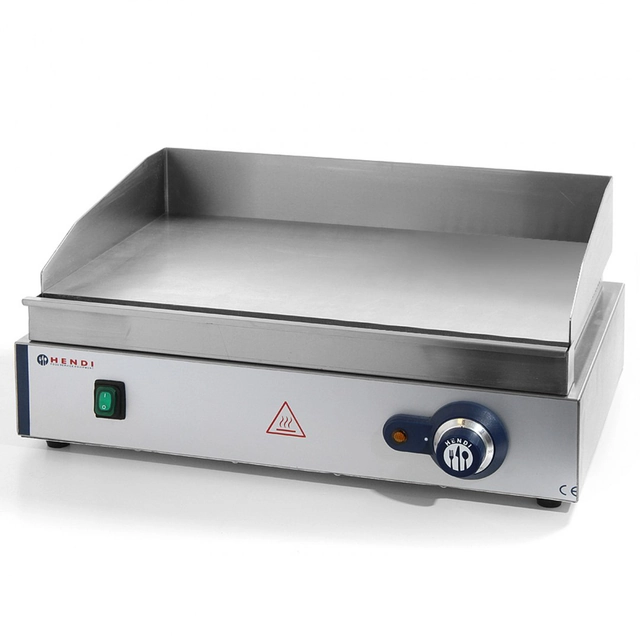 Piastra riscaldante grill Blue Line, liscia per uso continuo 2400W - Hendi 203149