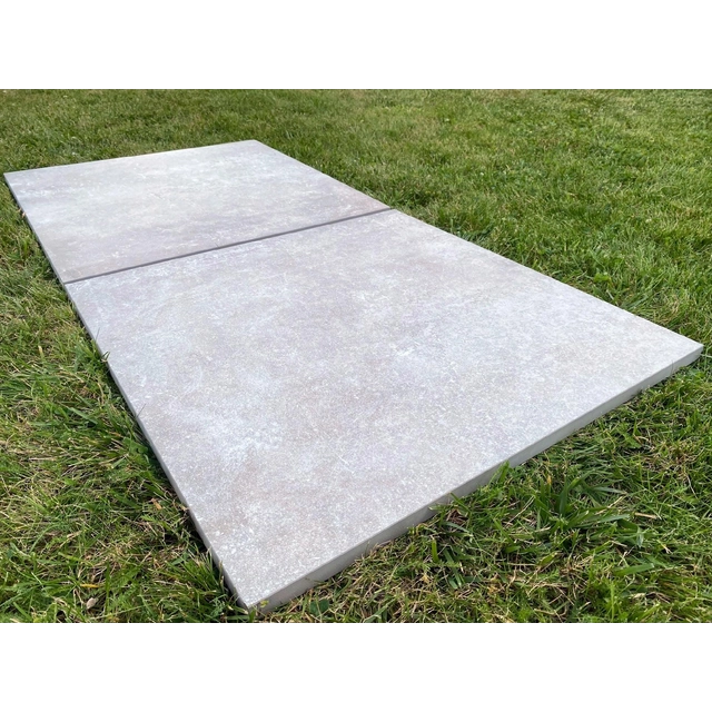 Piastrelle per terrazzo 2cm GRIGIO SPESSO 60X60 in gres porcellanato ECONOMICHE