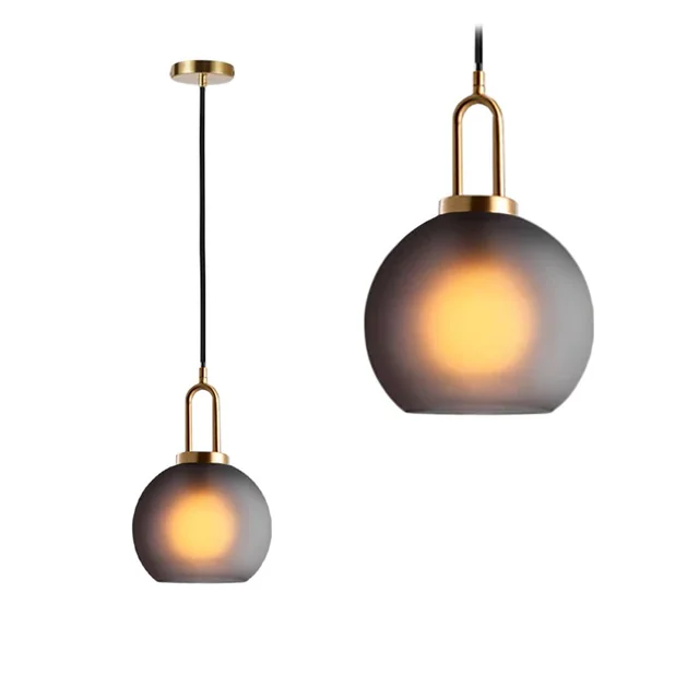 Piekārta stikla lodveida griestu lampa 20cm APP626-1CP