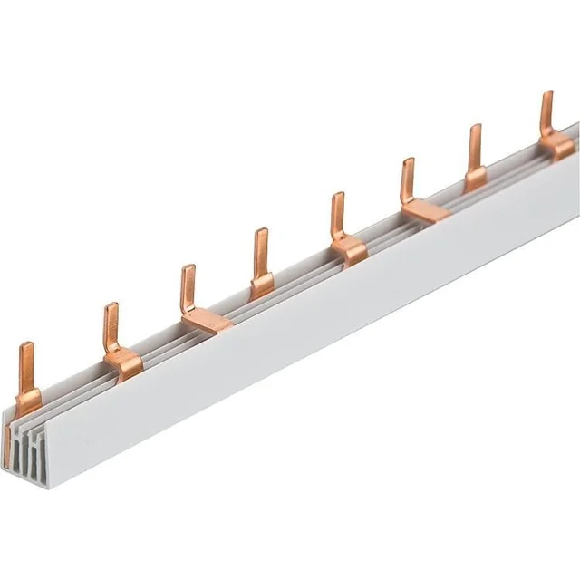 Pieptene busbar tip pin 3 poli 12pini(4x3 module) 63A 210mm 10mm² pentru conexiuni in sigurante