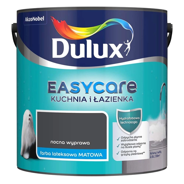 Pintura Dulux Easycare cocina - baño viaje nocturno 2,5 l