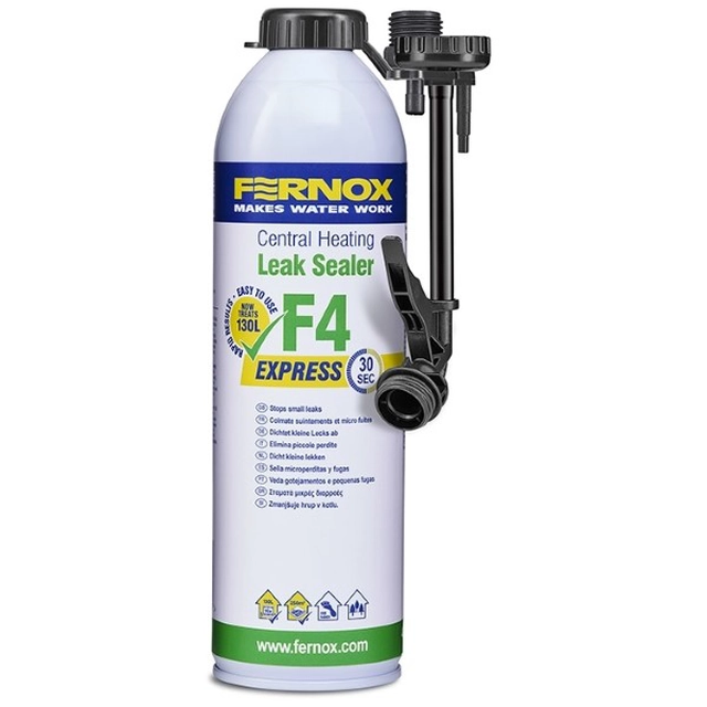 Pipe sealant Fernox, Leak Sealer F4 Express (aerosol) for internal leaks, 400ml