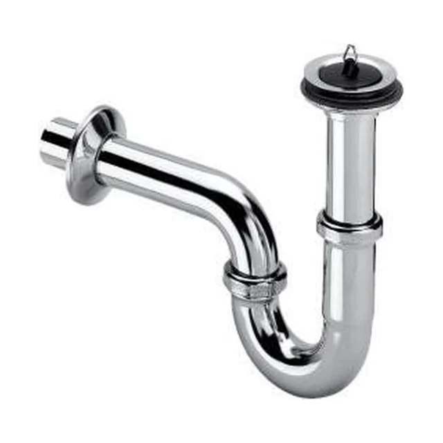 Pipe siphon 5/4"x5/4"x60 brass / chrome plated