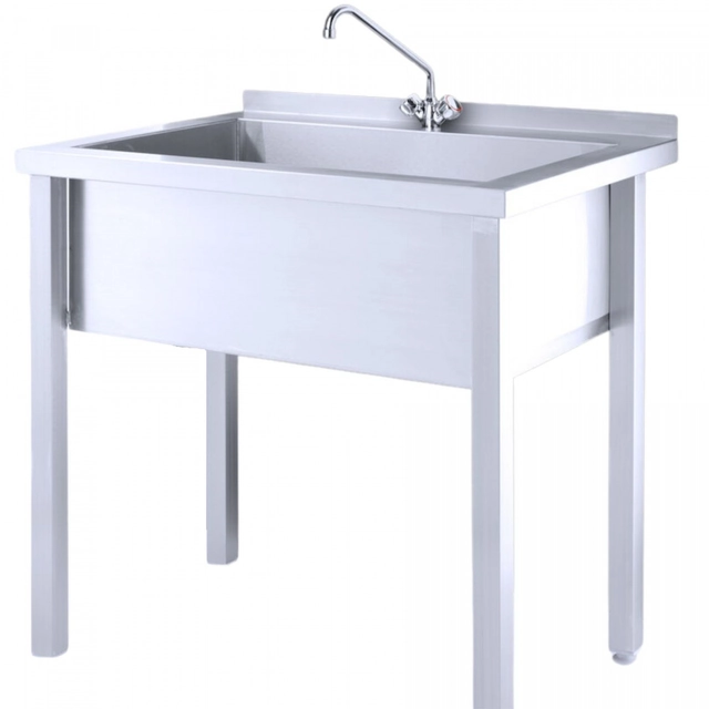 Piscina de catering din oțel inoxidabil 80x60x85 + baterie Hendi 811825_970508