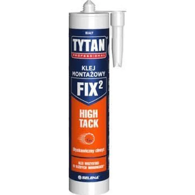 Пистолет за лепило Tytan МОНТИРАЩО ЛЕПИЛО FIX2 HIGH TACK WHITE 290ML (1 PCS)