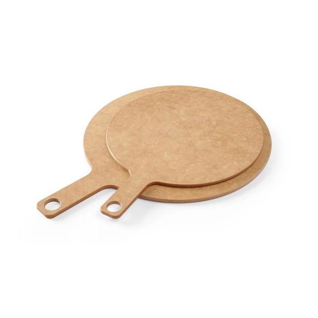 Pizza board with handle - dia. 254 mm, (H)6 mm