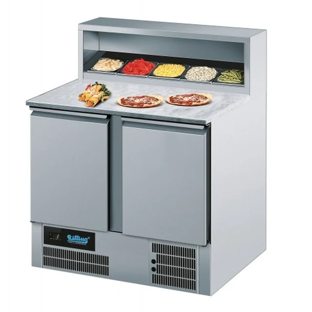 Pizza Refrigeration Table Rilling Akt P0795 00ev 270 L With Granite Top