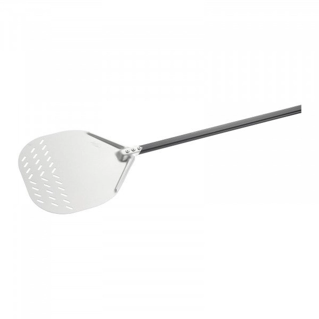 Pizza shovel - 32 x 32 cm - perforated - handle 120 cm - aluminum (anodized) GI.METAL 10450013 AF-32RF/120