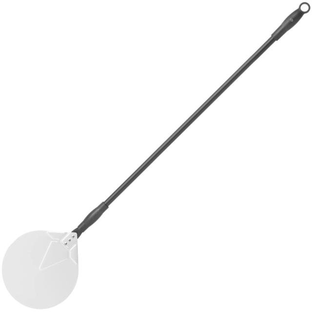 Pizza tray shovel with movable handle, aluminum, round, diameter. 230 mm length 1200 mm - Hendi 617151