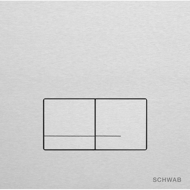 Placa de accionamiento de aluminio Schwab Arte Duo