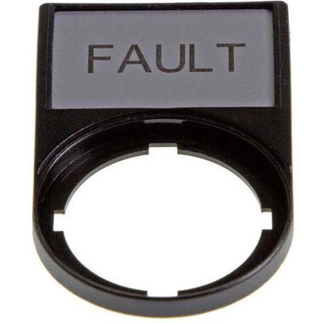 Placa de descrição da Eaton FAULT 50 x 30mm preta retangular M22S-ST-GB8 (216498)