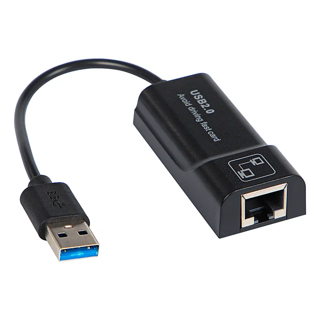 Placa de rede USB RJ45 Cabo LAN K-02