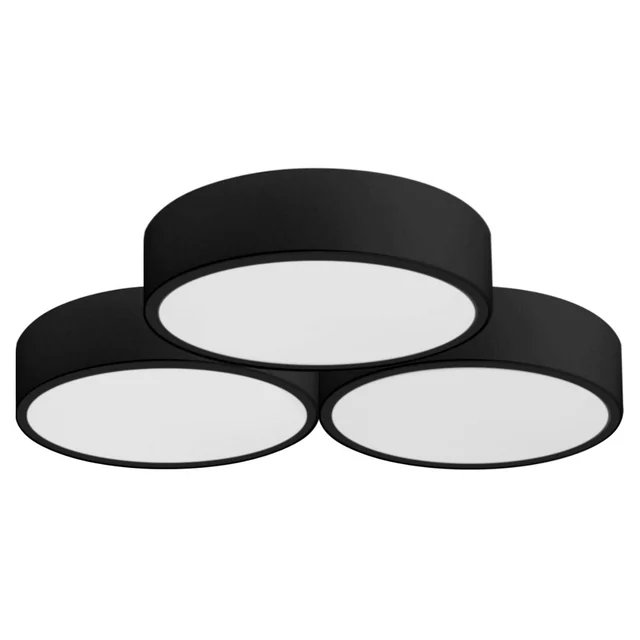 Plafon lamp APP878-C Triple 3x40cm Black