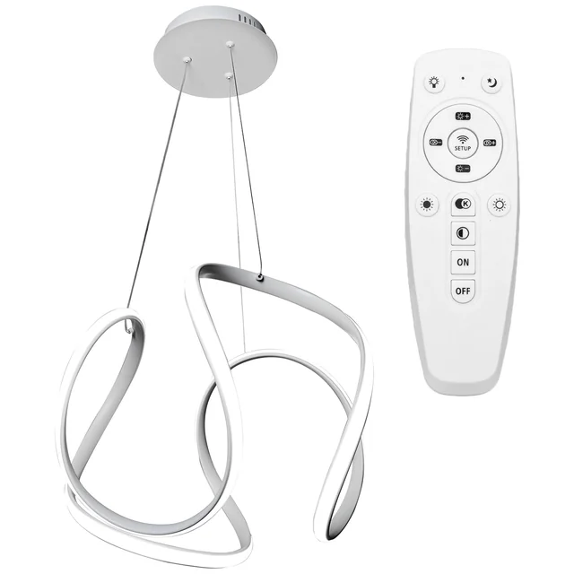 Plafonnier Suspendu LED Moderne + Télécommande APP388-CP