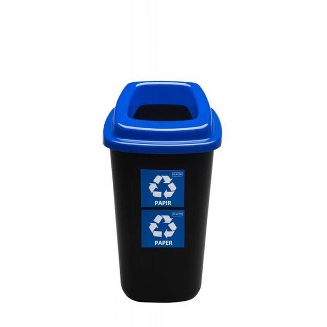 Plafor Waste bin for sorted waste 28 l - blue, paper