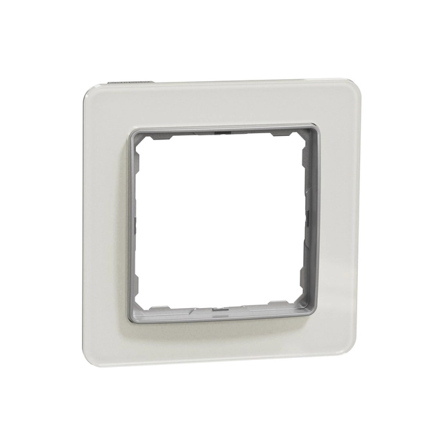 Πλαίσιο1-krotna, απομίμηση γυαλιού λευκό SEDNA ELEMENTS